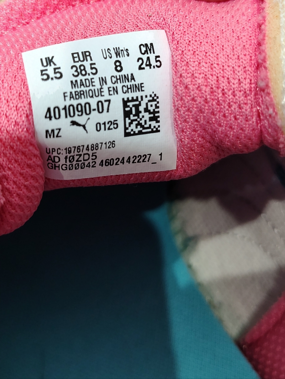 Puma Club II Era Size 8 Pink Blue Suede Gum Sole Retro Casual Athletic Shoes - Picture 5 of 7